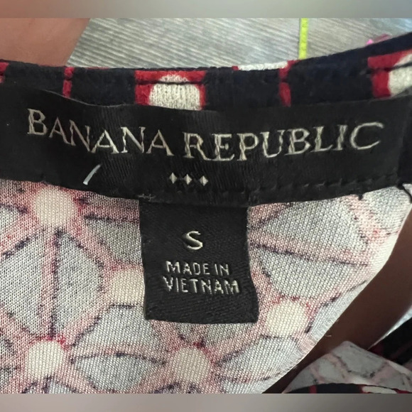 Banana republic size small red white and blue sleeveless dress - Picture 3 of 10